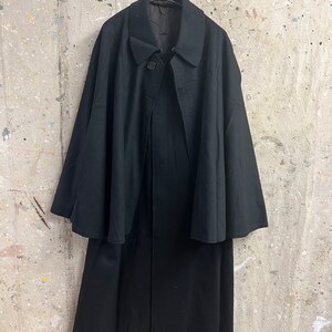 Vintage Japanese Wool Inverness Coat Around Taisho Era #1348