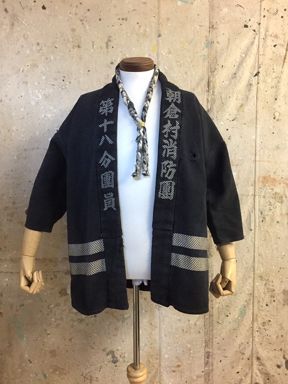 藍染木綿消防半纏ジャケット 藍染木綿消防半纏ジャケット 藍染木綿消防半纏ジャケット