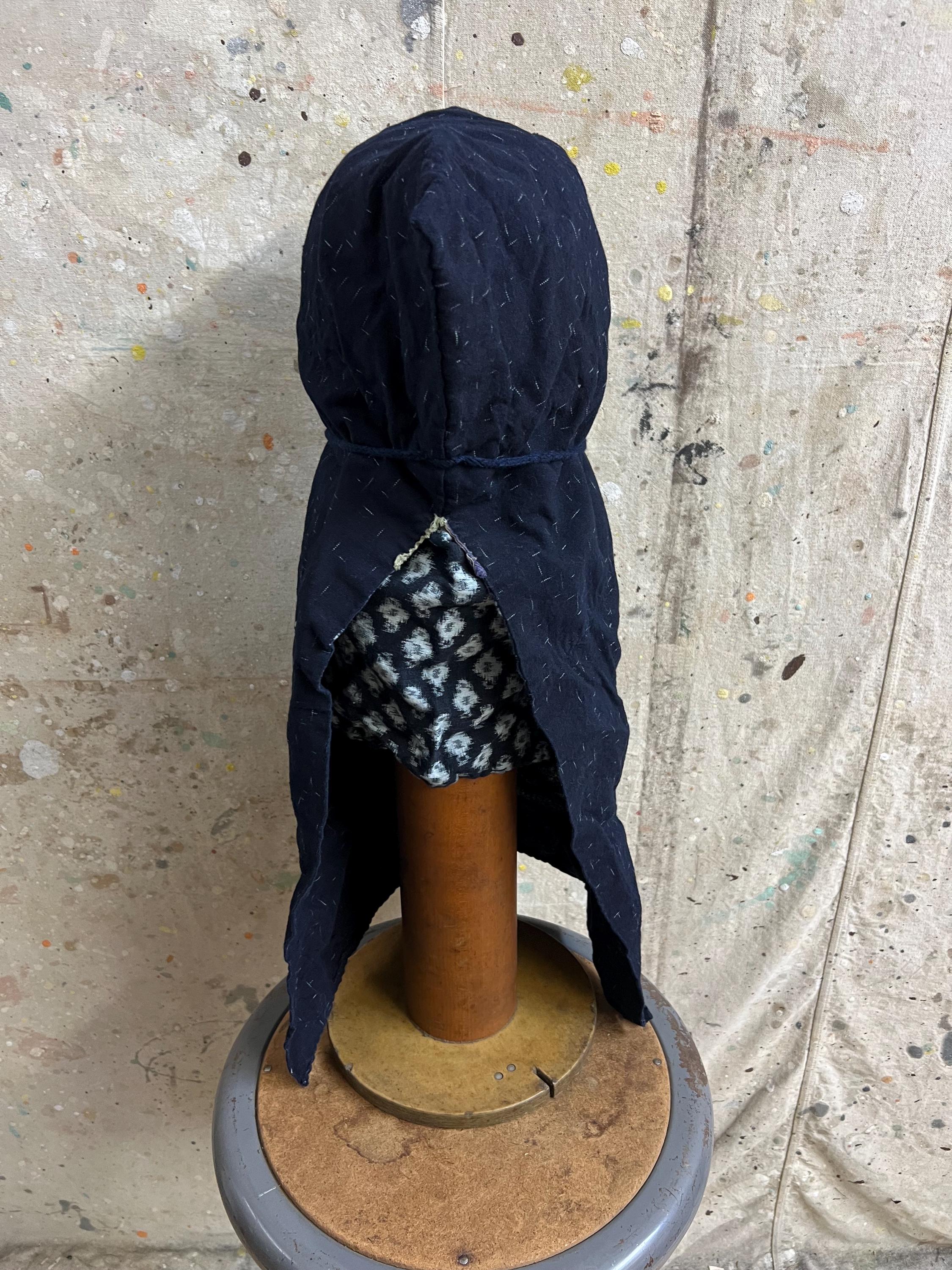 週末限定！subculture S07XX(IRON) /INDIGO 44 Vintage Japanese Indigo Kasuri Dyed Zukin #3348 - Etsy