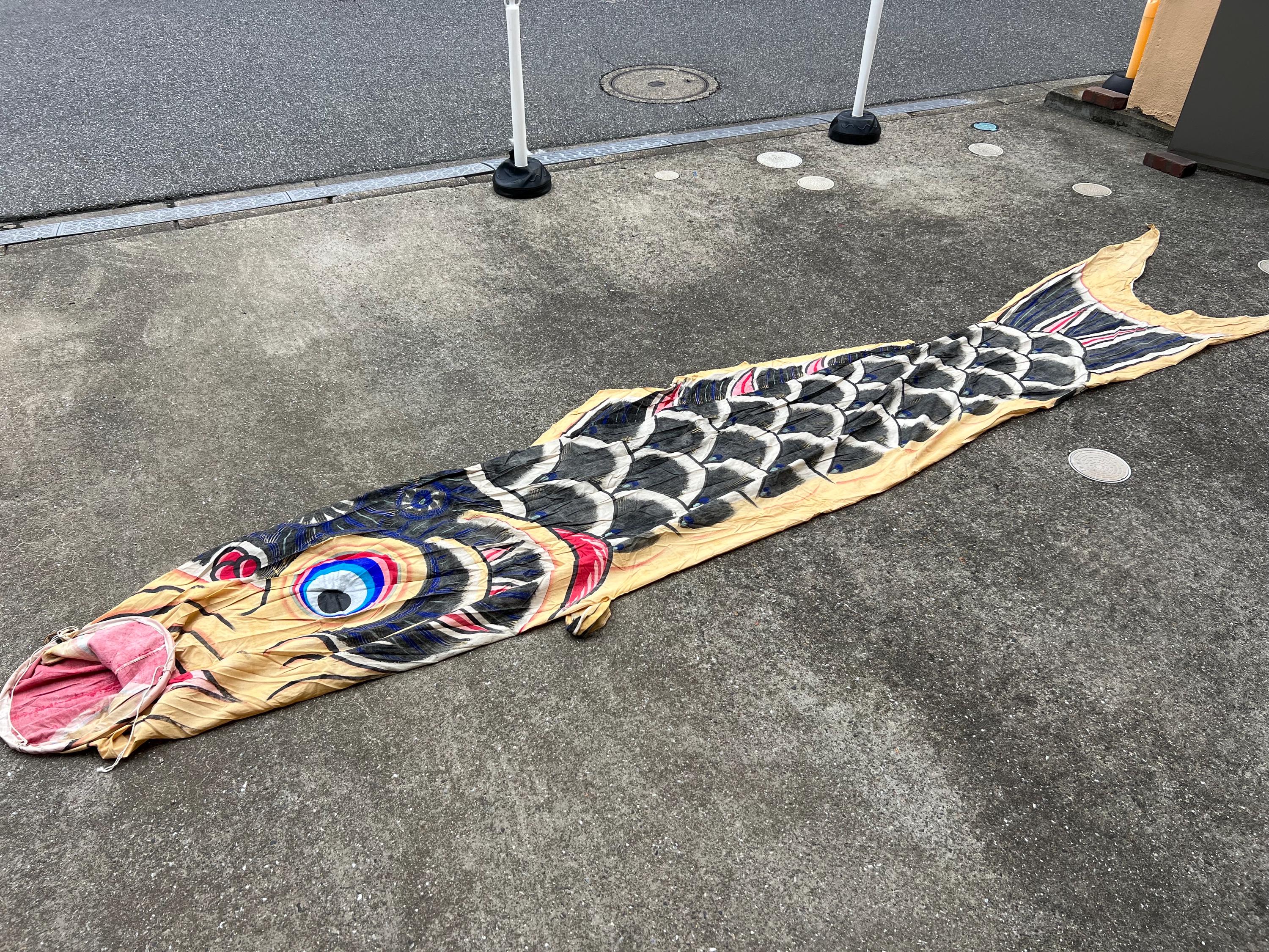 Europe 日本 VINTAGE JAPAN 鯉 OLD 鯉幟 錦鯉 Koinobori Vintage - Etsy