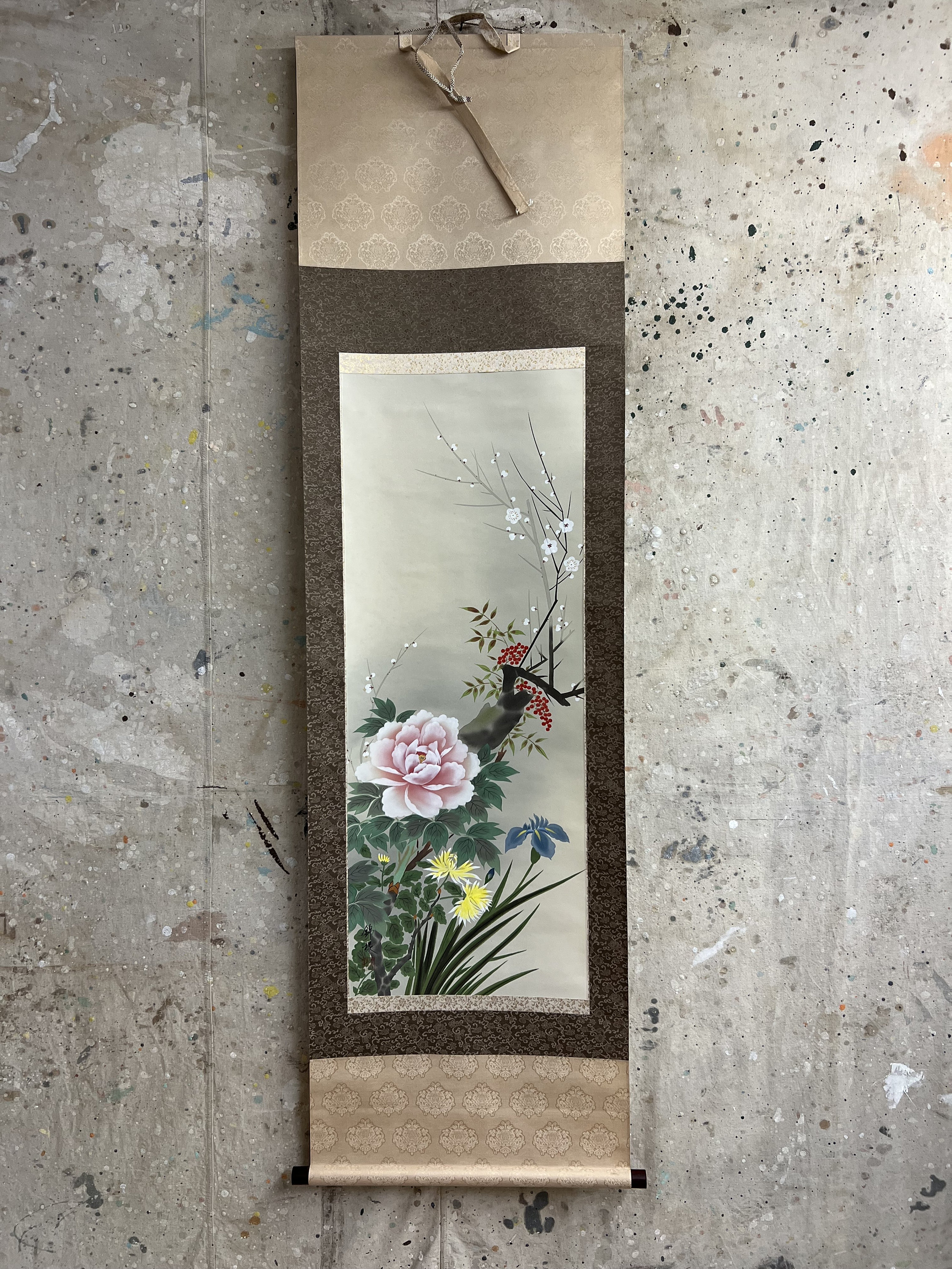 Vintage Japanese Kakejiku Hanging Scroll #1429 - Etsy