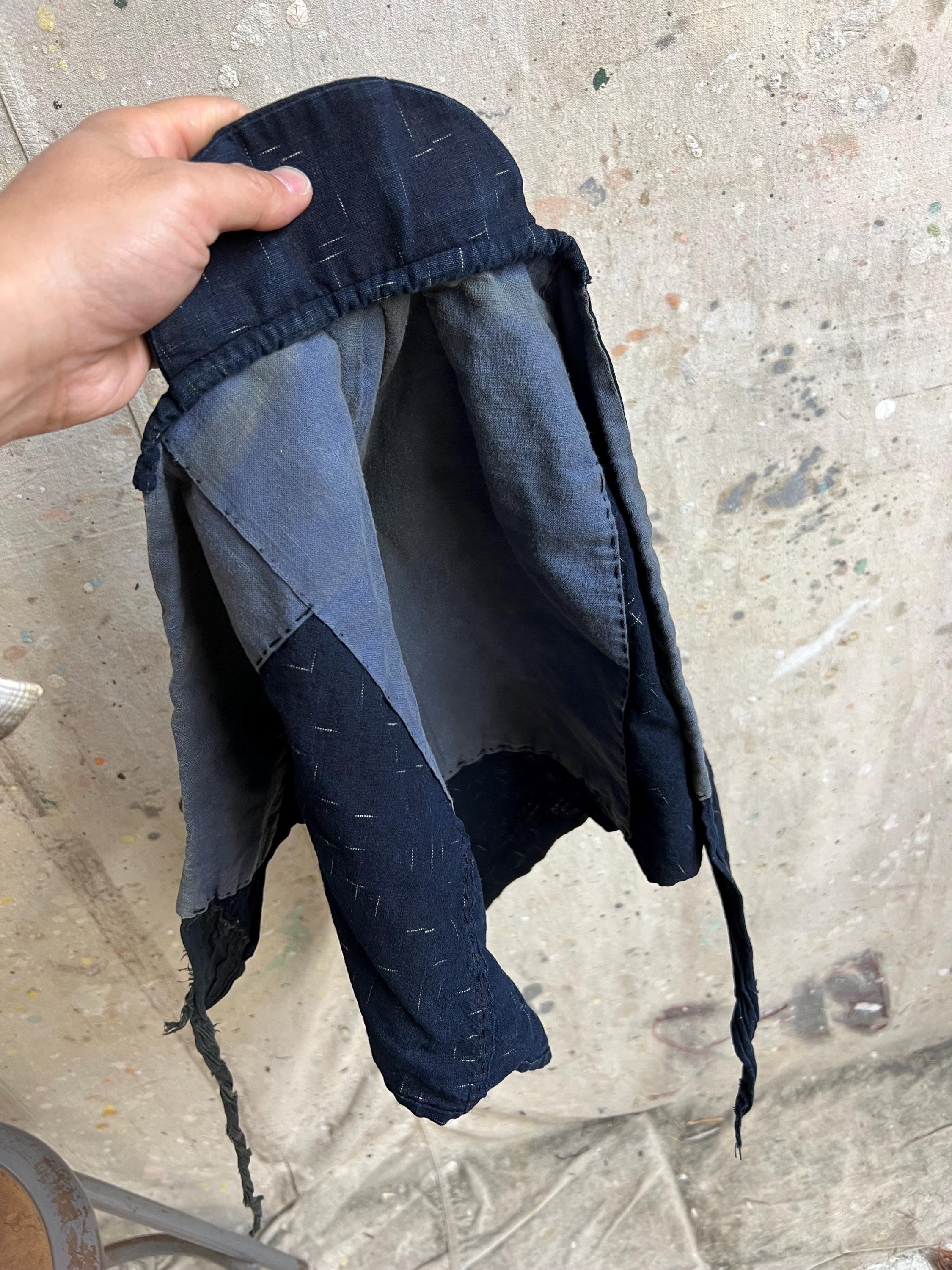 Vintage Japanese Indigo Kasuri Dyed Zukin #3346 - Etsy
