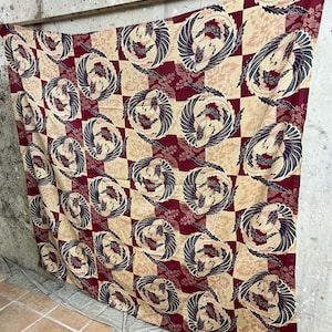 Vintage Japanese large cotton fabric #3270