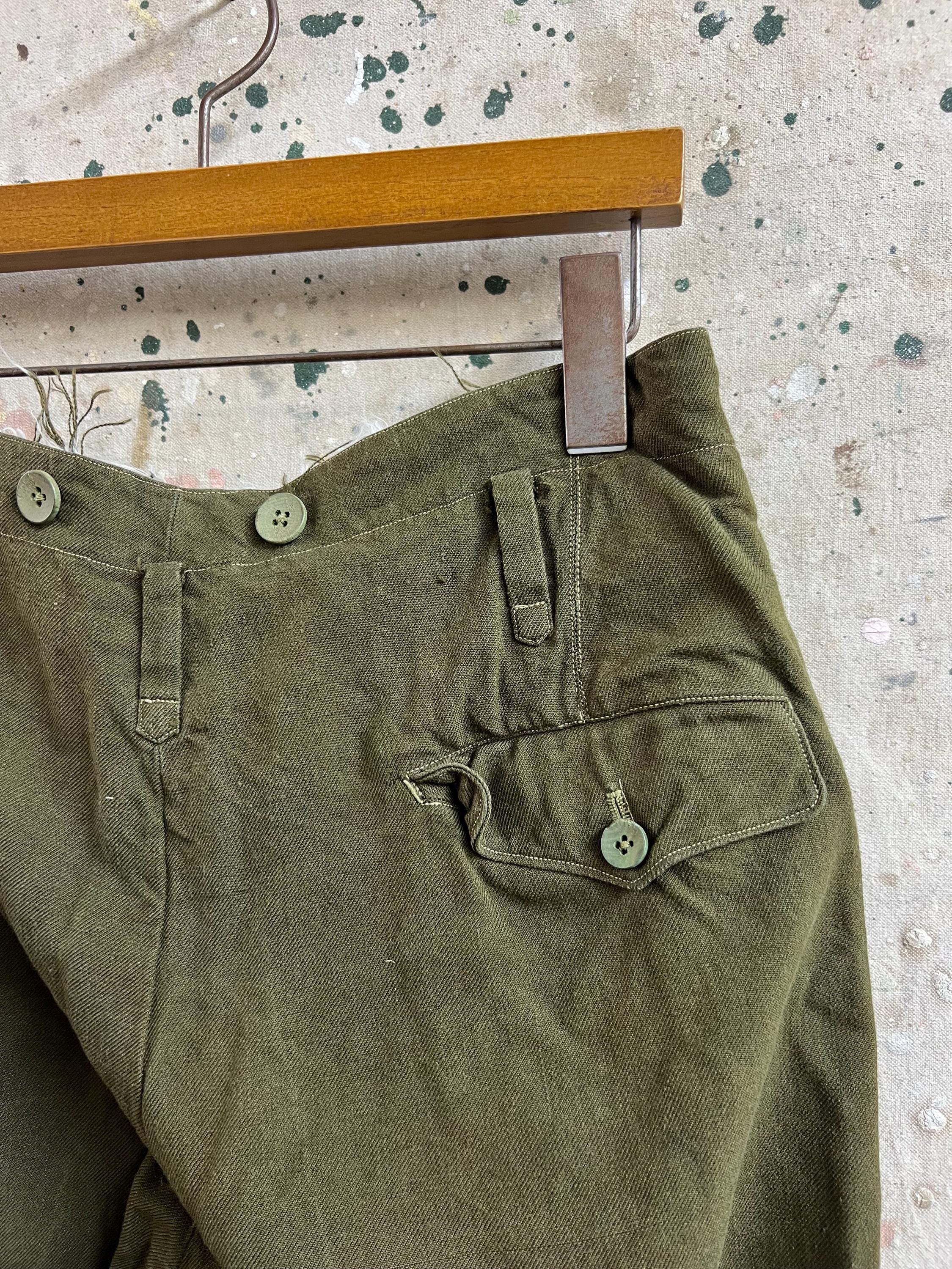 パンツ vintage wool pants Vintage Japanese Cotton Wool Pants #2284 - Etsy