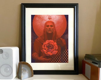 White Mask Varré art print