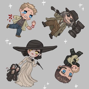 RE Village kiss-cut vinyl sticker sheet