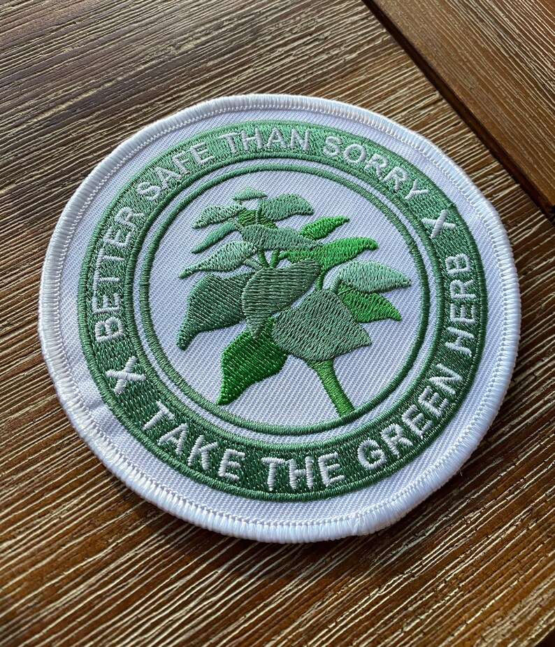 RESIDENT EVIL Take the Green Herb embroidered iron-on ...