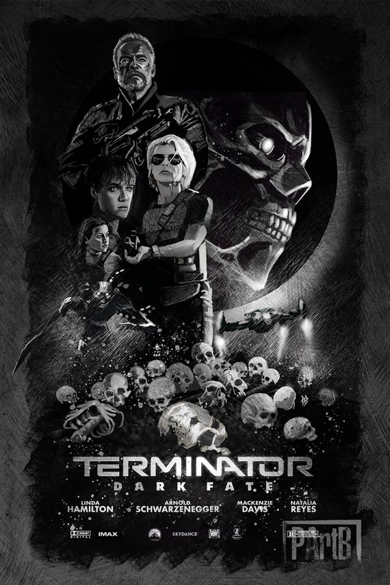 Terminator Dark Fate Movie Poster Multiple Sizes