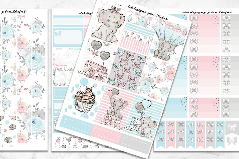 Little One-White Space Kit 4 SheetsWeekly Sticker KitErin Condren StickersHappy Planner StickersPlanning Stickers