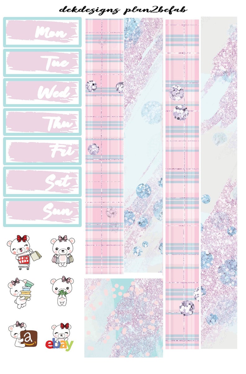 Spring Cleaning-White Space Kit 4 SheetsWeekly Sticker KitErin Condren StickersHappy Planner StickersPlanning Stickers