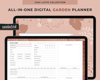 Digital Garden Planner, Undated GoodNotes & Notability Plant Planner, Vegetable + Flower Garden Journal, Hyperlinked PDF, Instant Download