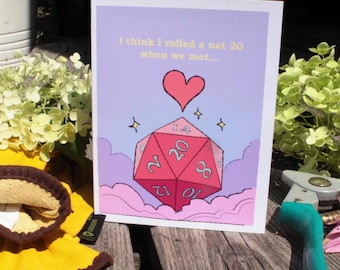 D20 Romantic Card