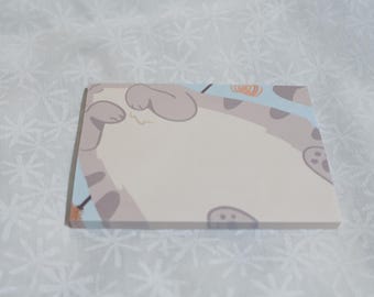 Notas adhesivas de barriguita de gatito