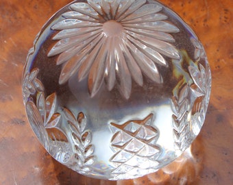 Waterford Crystal "Times Square" 2001 Crystal Ball Paperweight Hope for Abundance Vintage