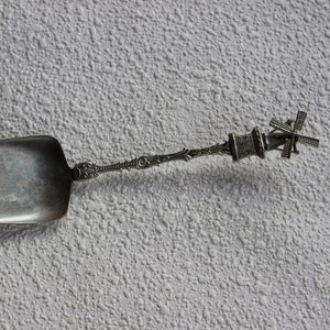 Windmill Spoon Serving Spoon Made In Holland Vintage