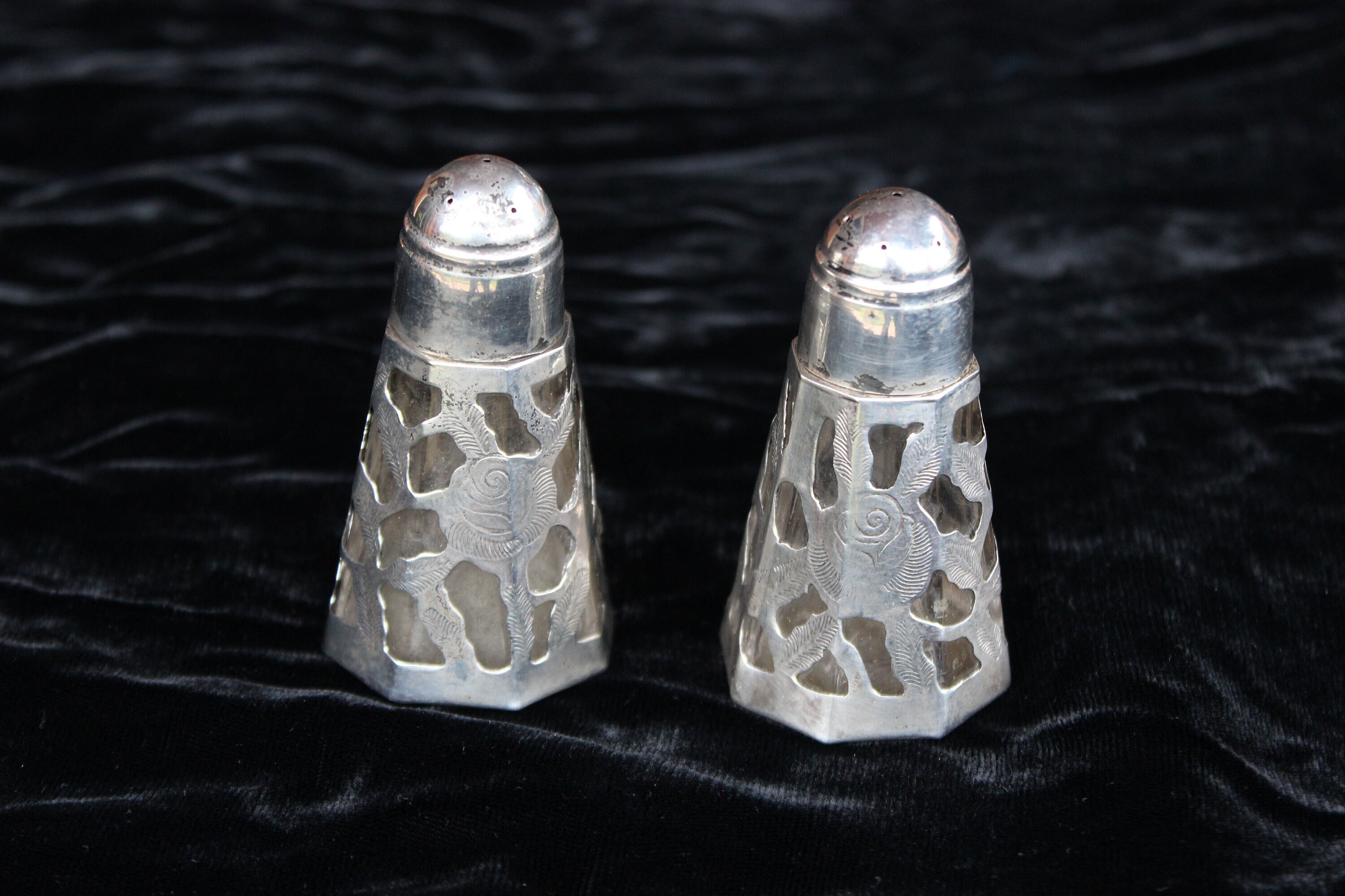 Mexican Sterling Salt and Pepper - Etsy