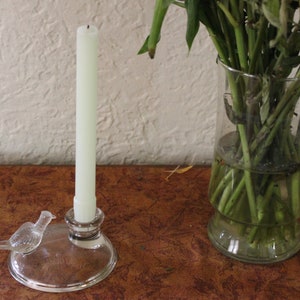 Jeanette Glass Pheasant Candle Holder
