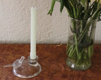 Jeanette Glass Pheasant Candle Holder