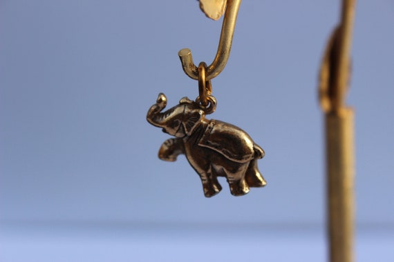 Brass Circus Elephant Charm - image 1