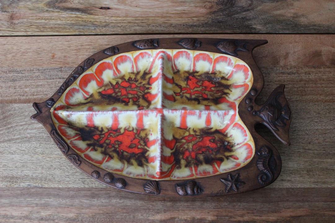 1970's Treasure Craft Fish Platter - Etsy