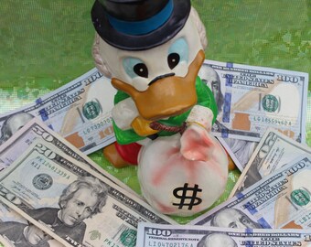 Walt Disney Chalkware Uncle Scrooge  Bank