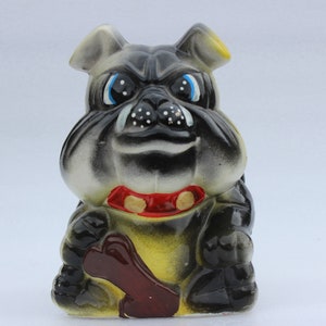 Chalkware Bull Bank - Etsy