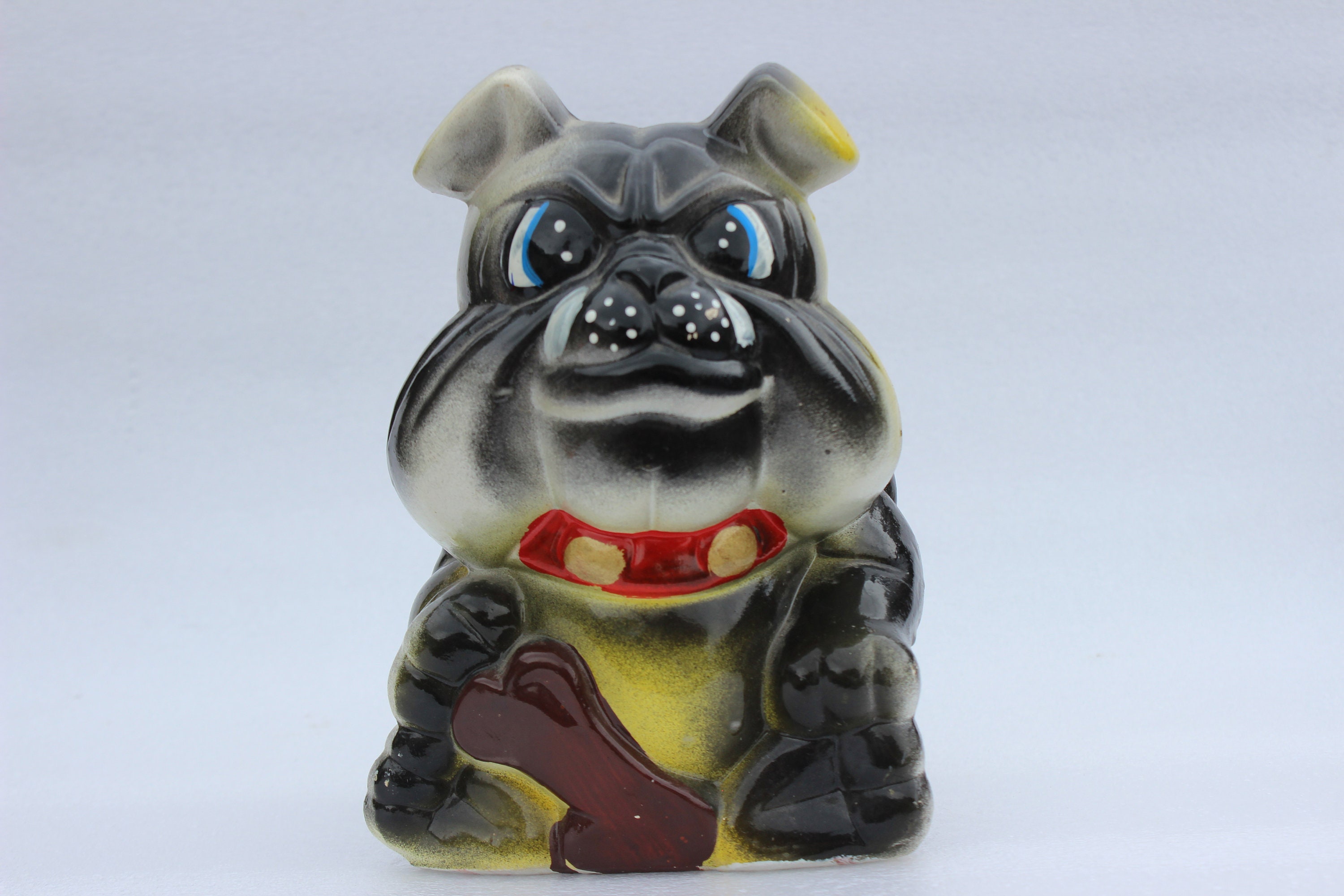 『2年保証』 Chalkware Etsy - Bulldog 置物
