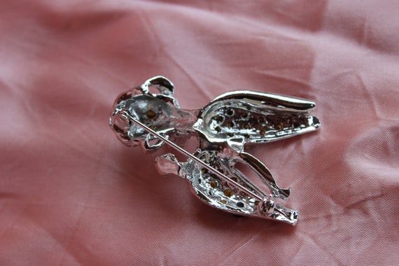 Poodle Rhinestone Brooch - image 5