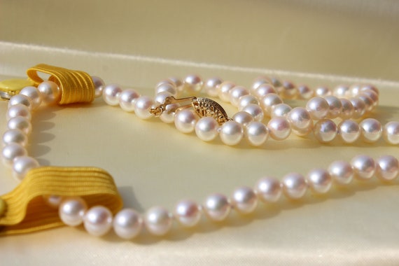 Tye Jewelers Pearl Necklace With 14K Gold Clasp a… - image 5