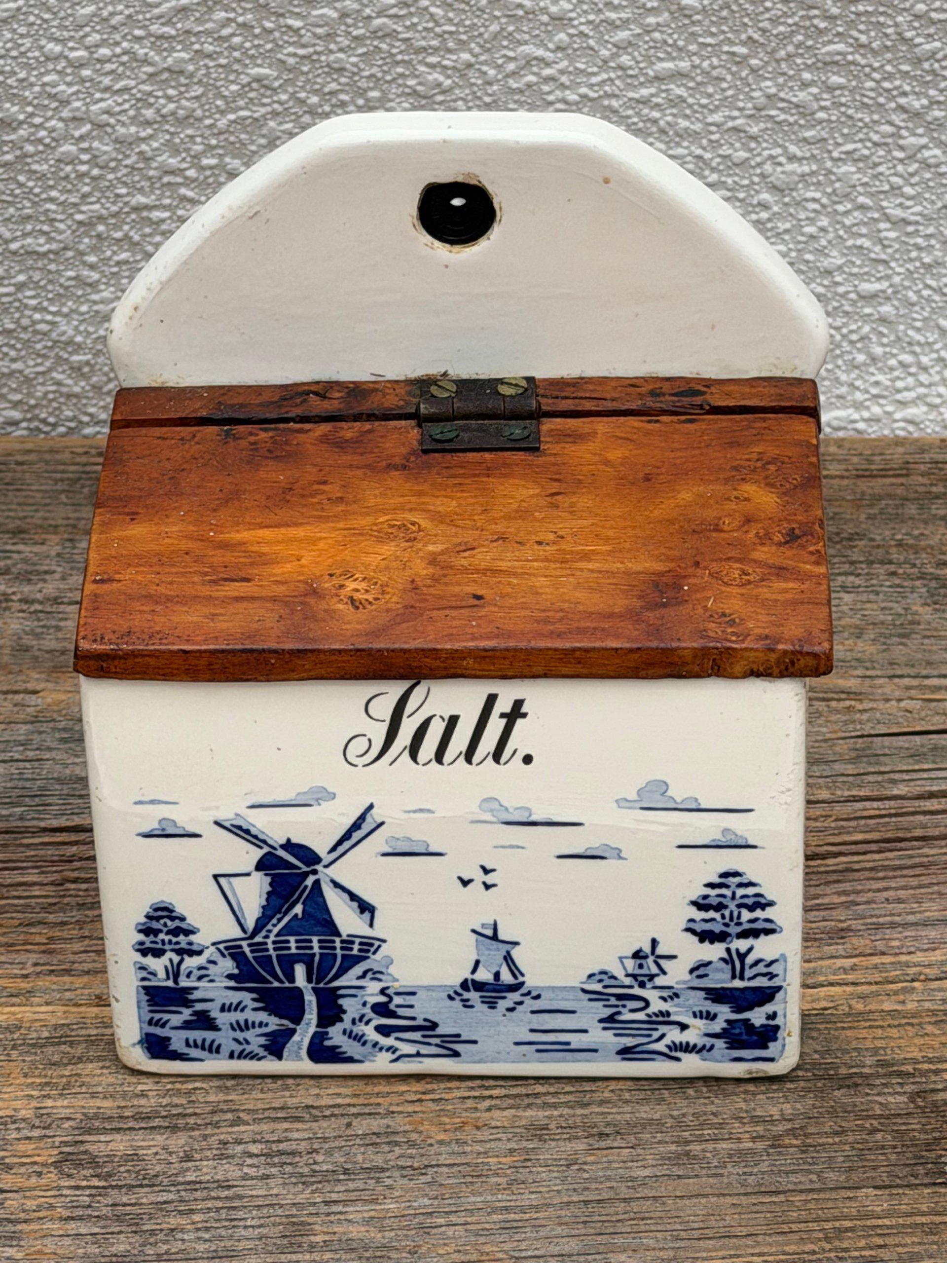 Wood Salt Box Antique - Etsy