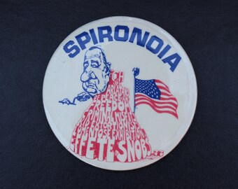 Spiro Agnew "SPIRONOIA" Pin