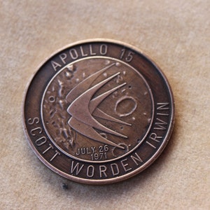 1971 Commemorative, Apollo 15 Coin - Etsy