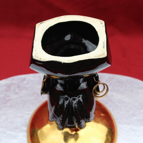 Mid Century Large Blackamoor Nubian Princess Head Vase With 22K Gold shops Trim