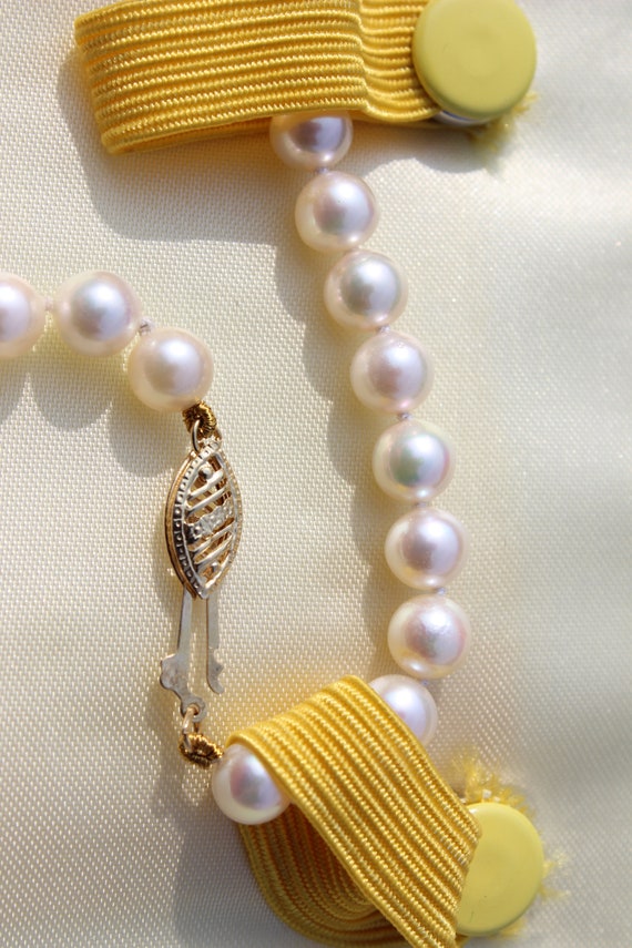 Tye Jewelers Pearl Necklace With 14K Gold Clasp a… - image 8