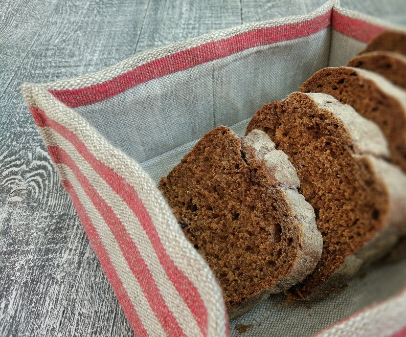 Small bread basket linen basket fabric basket. Etsy