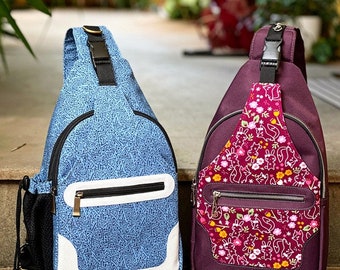 Wayfarer Sling Backpack - A Quaint Stitch PDF Sewing Pattern