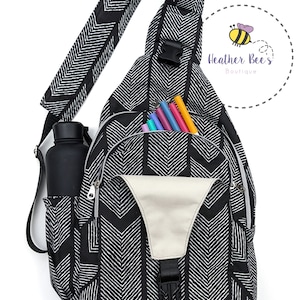 Wayfarer 2.0 (Style 2) - Large Unisex Sling Backpack - A Quaint Stitch PDF Sewing Pattern