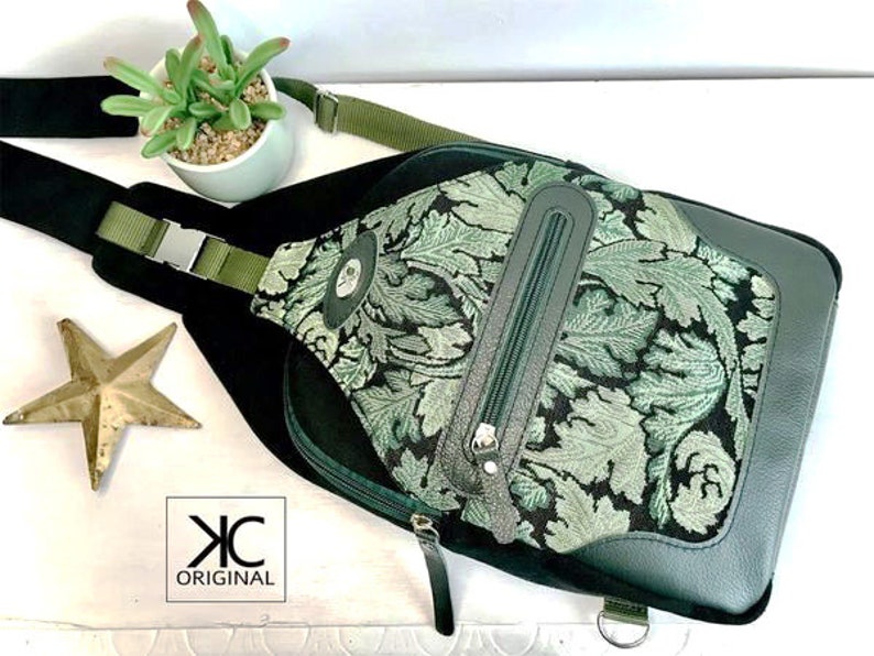 Wayfarer Sling Backpack A Quaint Stitch PDF Sewing Pattern, AQS Patterns, Unisex Sling Backpack Pattern, Crossbody bag image 5