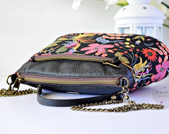 Aurora 3D Pouch and Crossbody- A Quaint Stitch PDF Sewing Pattern, Pouch Pattern, Purse Sewing Pattern, Multi-purpose Organizer