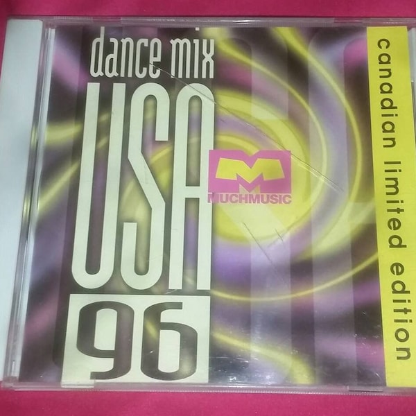 Vintage 1996 Audio CD - Much Music: "Dance Mix USA 96" Compilation [Canadian Limited Edition]