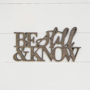 Be Still and Know Wood Sign - Psalm 46:10 Wall Decor