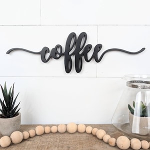 Coffee Wood Cutout | Coffee Sign | Coffee wall sign | Coffee Home Decor | Coffee Bar Decor