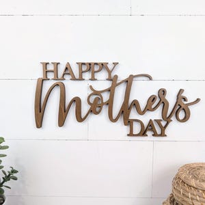 Happy Mother's Day Wooden Word Sign: Church or Event Sign