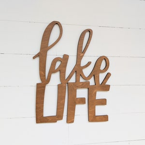 Lake Life Sign | Wooden Lake Decor | Lake Sign | Lake Wall Hanging