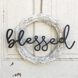 Blessed Word Cutout | Word Wooden Letters