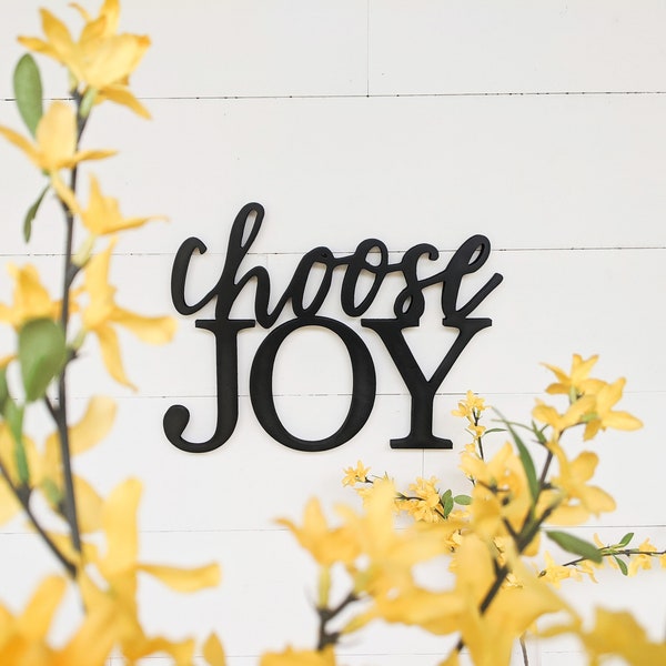 Choose Joy Wall Sign | Choose Joy Wooden Sign | Choose Joy Phrase Sign | Joy Home Decor