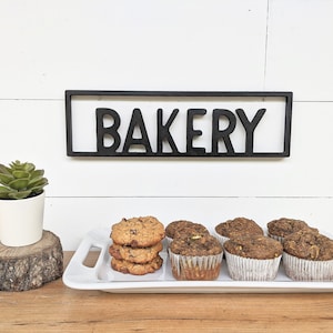 Wooden Bakery Sign: 1/2&quot; Thick Letter Cutout