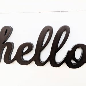 Hello Word Cutout | Hello Wall Hanging | Hello Wood Sign - Etsy