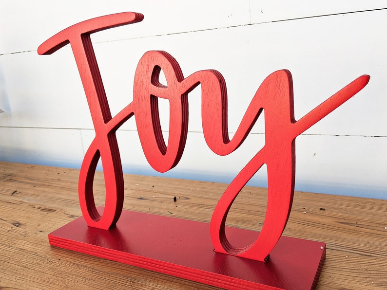 Signo independiente de la alegría / decoración de Navidad / | Etsy