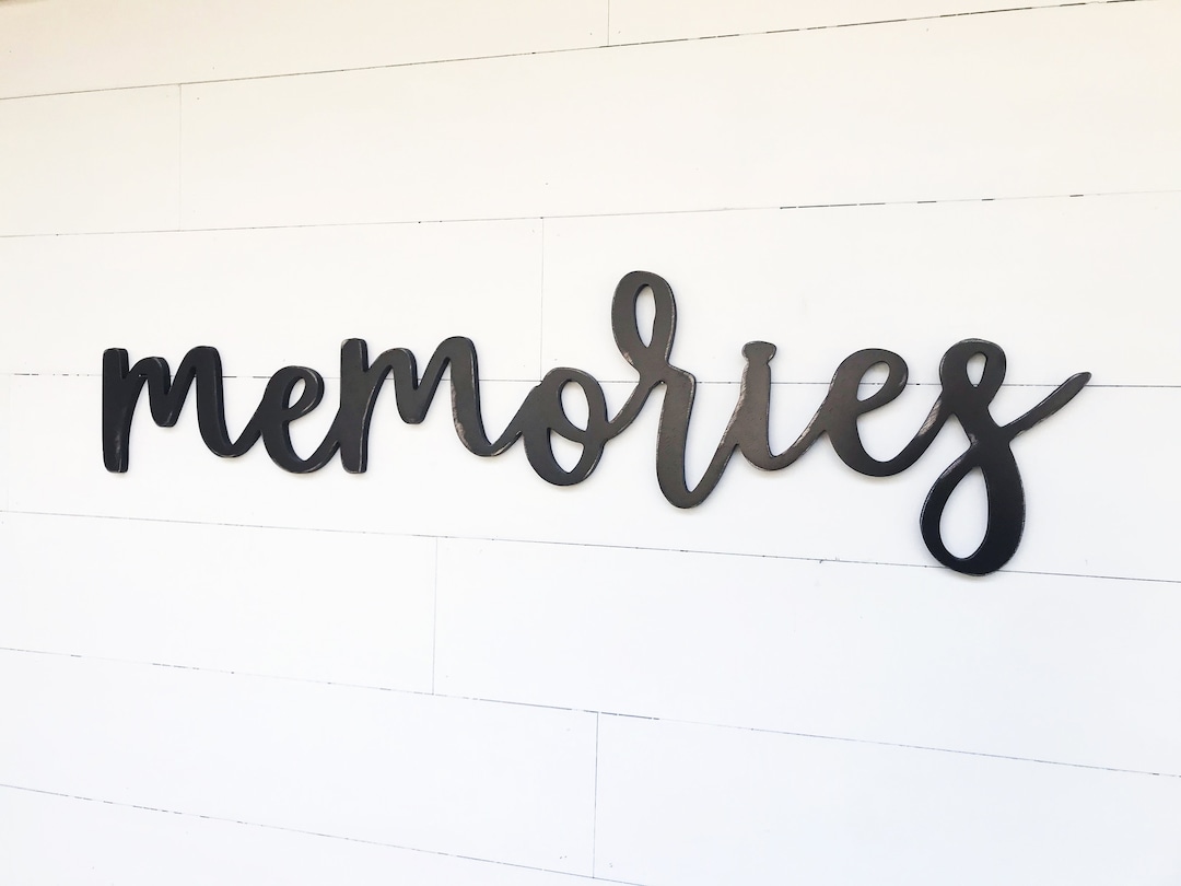 Memories Sign | Wooden Letters | Memories Wall Sign - Etsy